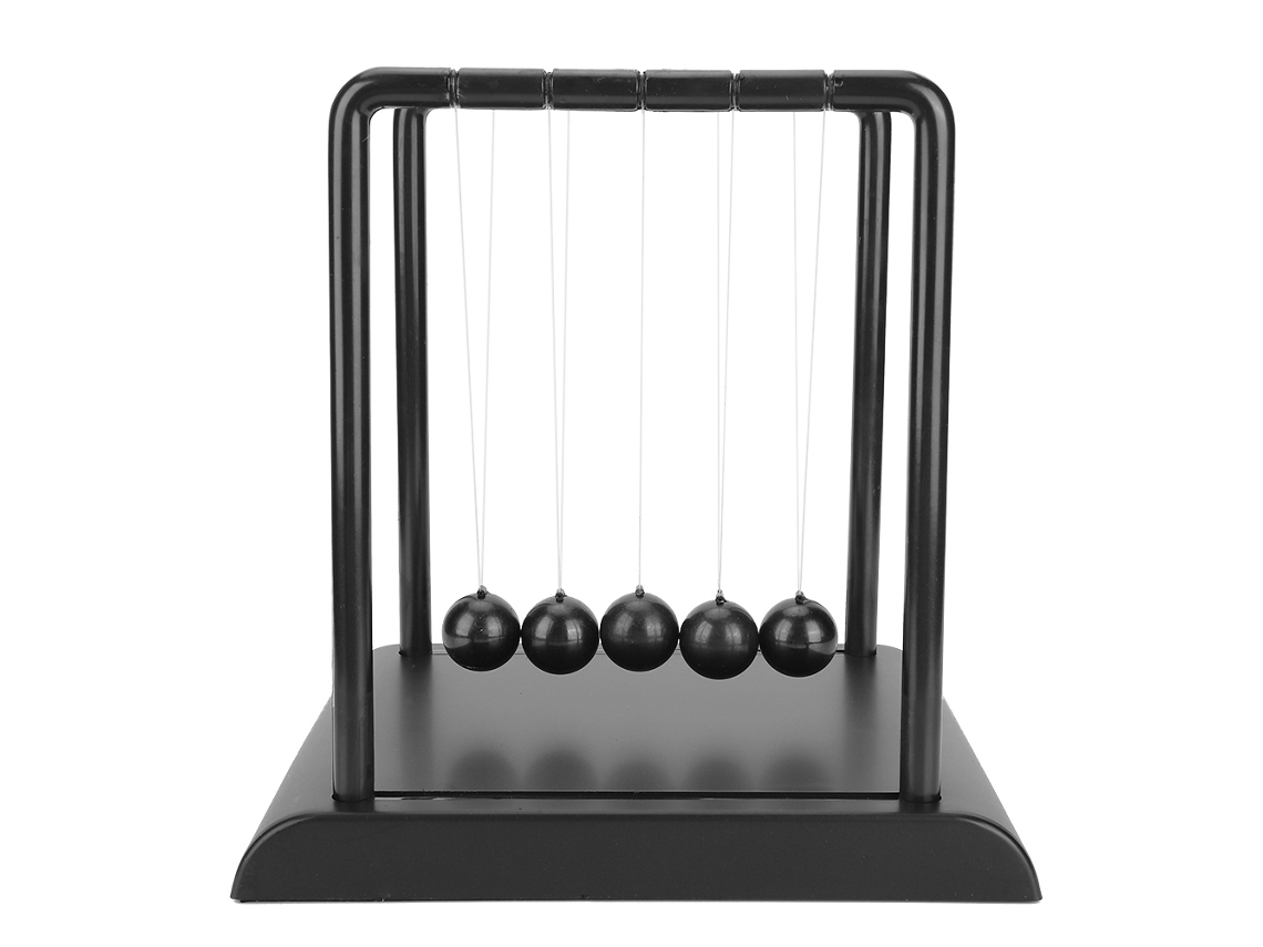 Bola de Newton com Esferas de Aço para Equilíbrio, Ciência, Pendulum, Decoração e Brinquedo LAXISCREED