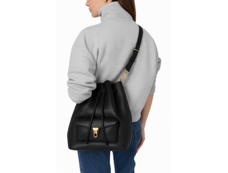 Mala De Ombro De Mulher Coccinelle Beat Generation Large Pele Preto (one)