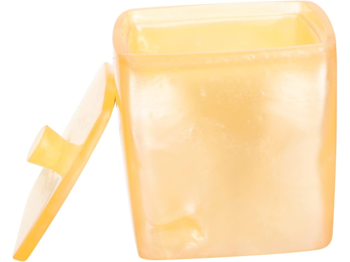 Porta, Algodão com 4 Compartimentos, Palitos, Caixa de Ferramentas Elegante, Organizador de Mesa BRILVIBERA
