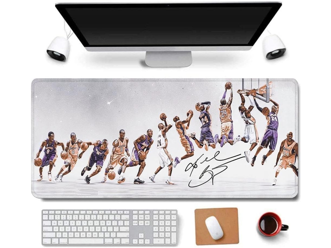 Tapete Gamer Kobe Bryant Antiderrapante Bureaumat Pc 800x300x3mm Dureforward