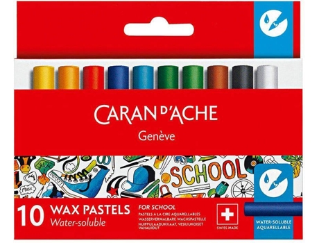 Caran DAche Lápis de Cera School, 10 Cores