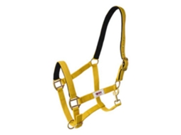 Camada Dupla Carabiner Halter Nylon Amarelo Cobhispano Hipica