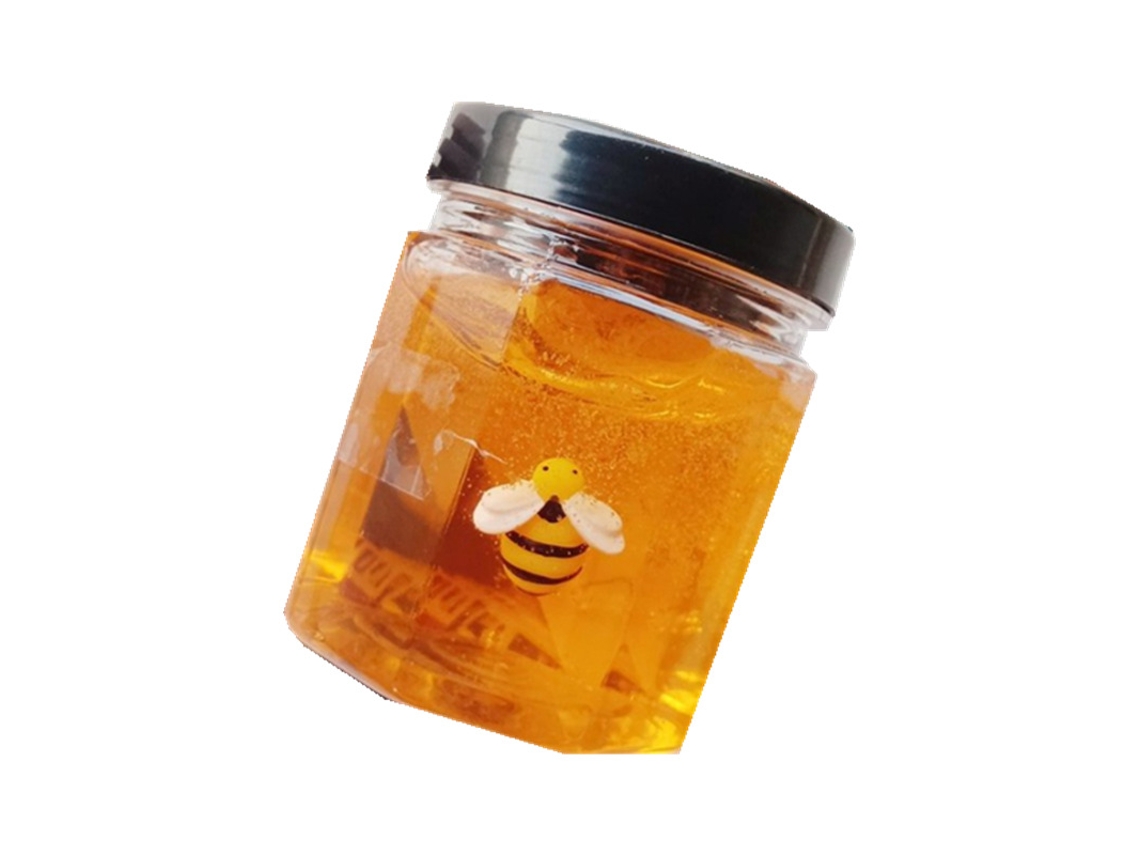 Primerox massinha Fluffy Mel 200ml Massa de Modelar Anti estresse Educativa para Crianças Meninas e Meninos