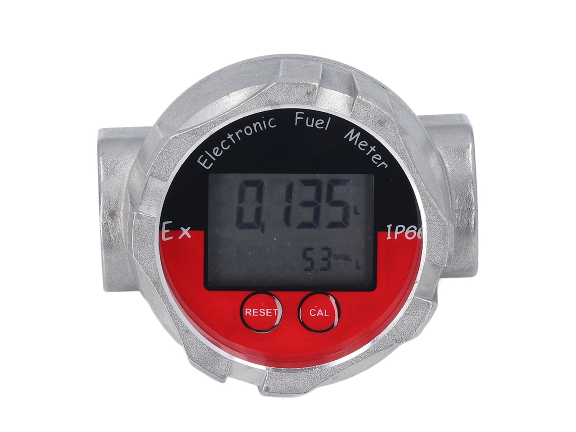 Medidor de Fluxo YURU Turbina Digital 1 Polegada LCD, Alta Precisão, Até 20mpa