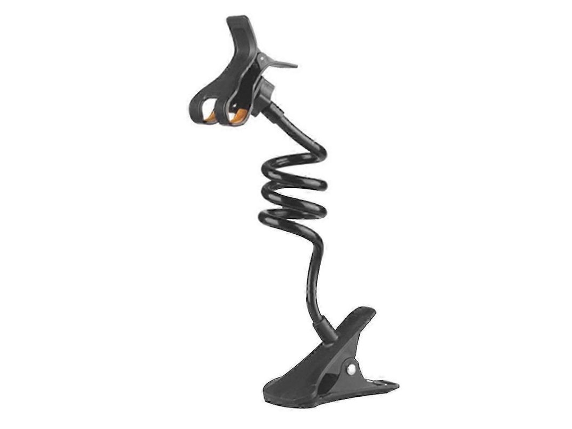 Yuru suporte Flexível para Celular Ajustável com Clip Anti deslizante para Casa Cama Mesa Preto