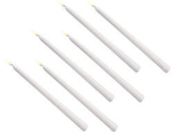 Luzes De Led Em Formato De Vela Para O Halloween, Conjunto De 6 Peças, Luzes Decorativas Para Postes.
