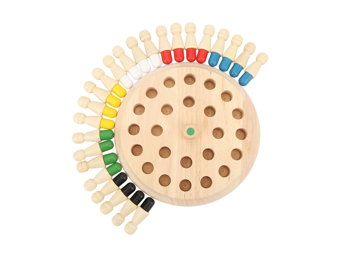 Ats jogo de Memória com Palitos de Madeira, Tablero de Cores, Brinquedo Educatsivo para Crianças, Desenvolvimento Lógico e Inteligência Básica