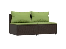 Middle Sofa, Middle Sofas Vidaxl Marrom Rattan / Vime (n/a)