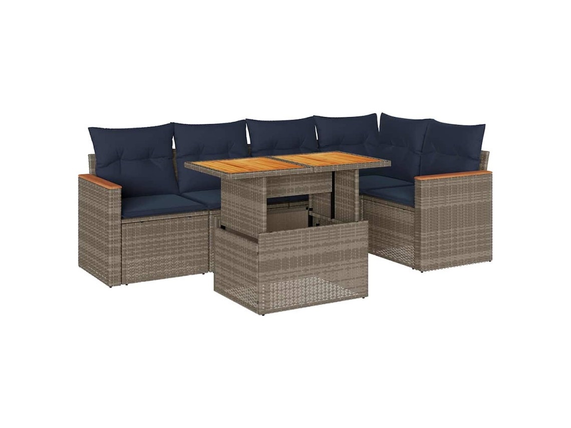 Garden Sofa Set, Garden Sofa Sets Vidaxl Cinzeto Rattan / Vime (n/a)