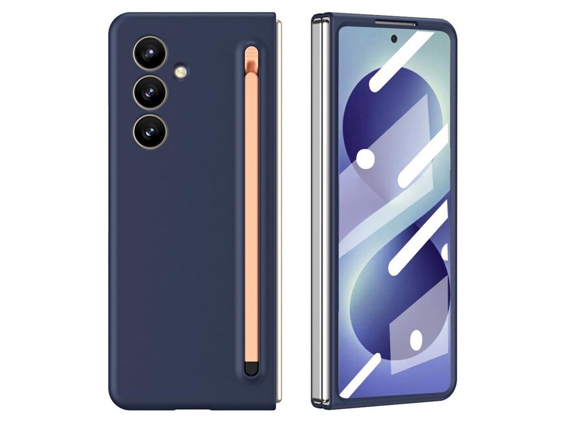 Capa Para Galaxy Z Fold 8 Ultra Integral 360° Acabamento Mate Com Caneta