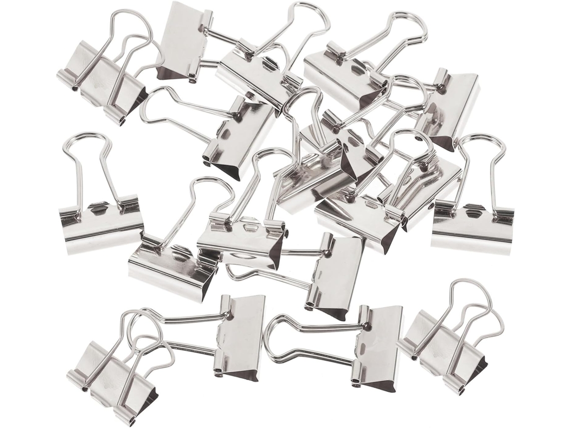 Crafthrou Caixa Com 16 Clips Metálicos Revestidos para Organizar Papéis e Documentos, Design Multiuso e Estrutura Simples