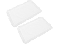Fronha de Algodão Branco com Acabamento em Renda, Fechamento Tipo Envelope, Capa Almofada para CHABERLU
