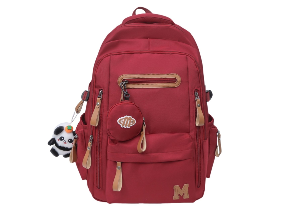 Mochila De Grande Capacidade Para Estudantes, Projetada Para Reduzir O Peso E Proteger A Coluna.vermelho