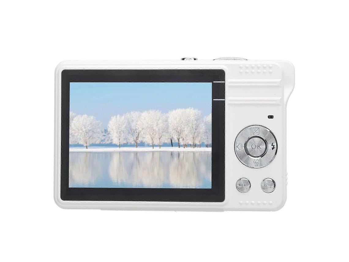 Máquina Fotográfica Digital Compacta Com Ecrã De 2,8 Polegadas, Zoom 16x E Vídeo 1080p