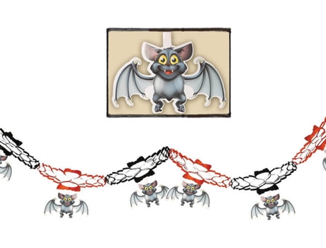 Decorações de Halloween  Grinalda Fantasia Morcegos (15x200 cm)