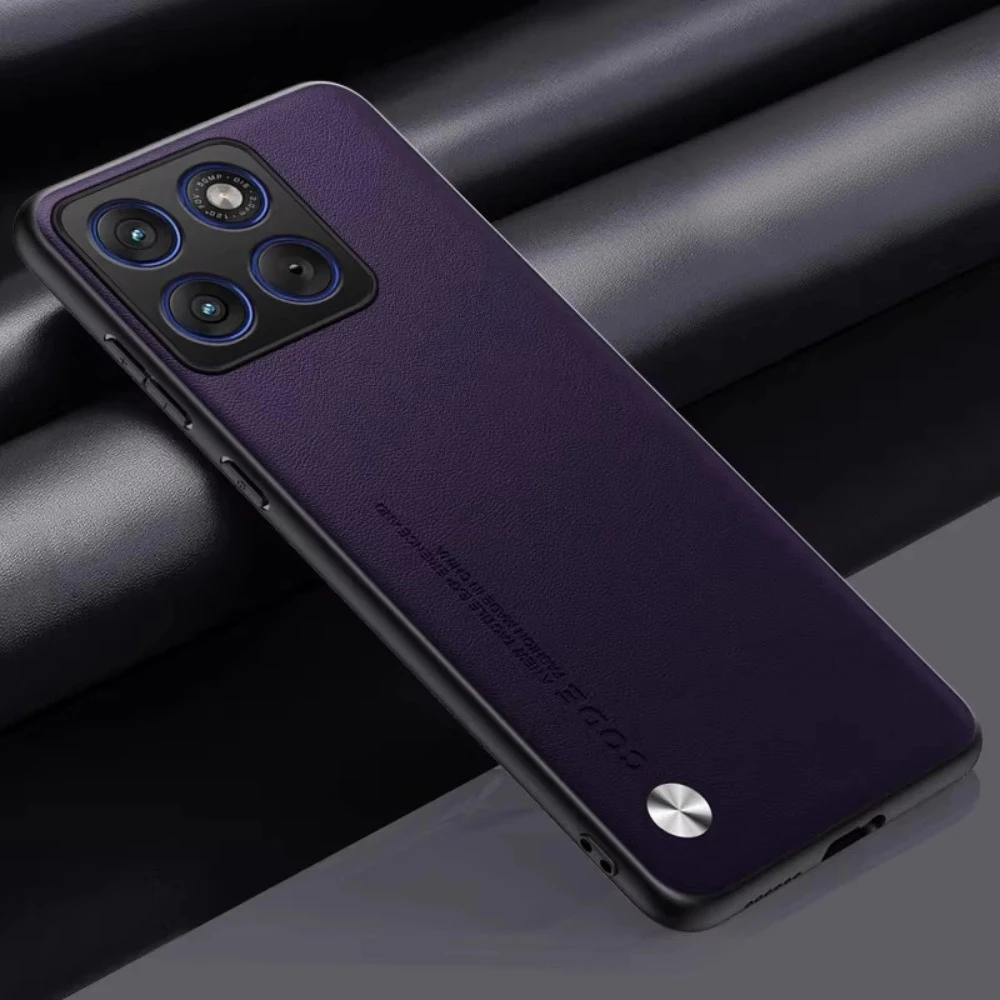 (roxo Escuro, Motorola Moto G86 Power) Capa Protetora Luxuosa Em Couro Pu Fosco Para Motorola, Resistente A Choques E Quedas.