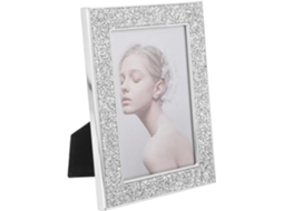 Porta Retratos Metal Prateado Brilhante 13x18 Parede Eletrogalvanizado Escritório Acessório Decorativo Retrô GOKOCO