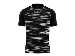 Camisa de futebol masculina Givova Interlock Pixel, tamanho 3XL