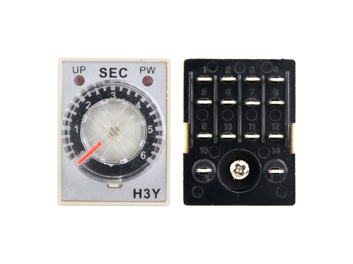 Relé De Tempo Elétrico H3y - 4 (controle De Ponteiro, Controle De Atraso)