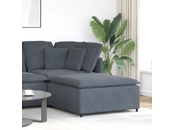 Vidaxl Módulo De Pufe Para Sofá Modular Cinzento-escuro 100x100x48 Cm