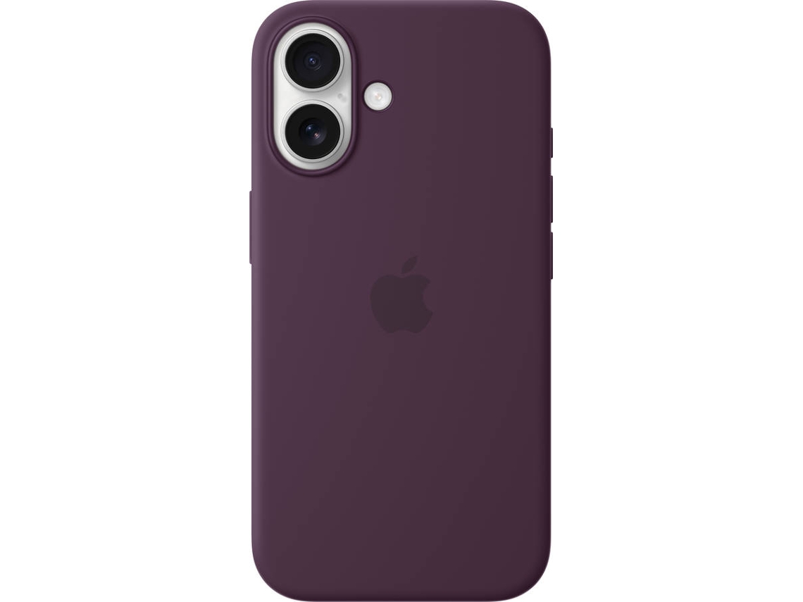 Capa APPLE Silicone Case com MagSafe para iPhone 16 (Plum)