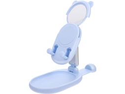 Suporte Ajustável Para Celular Com Espelho Integrado, Feito De Abs E Liga Metálica.