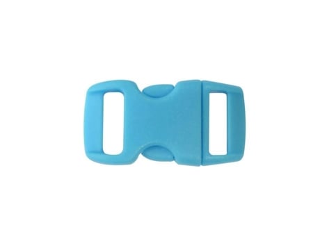 10 fechos de plástico (ideal Créacord) 3cm - Azul - Créacord