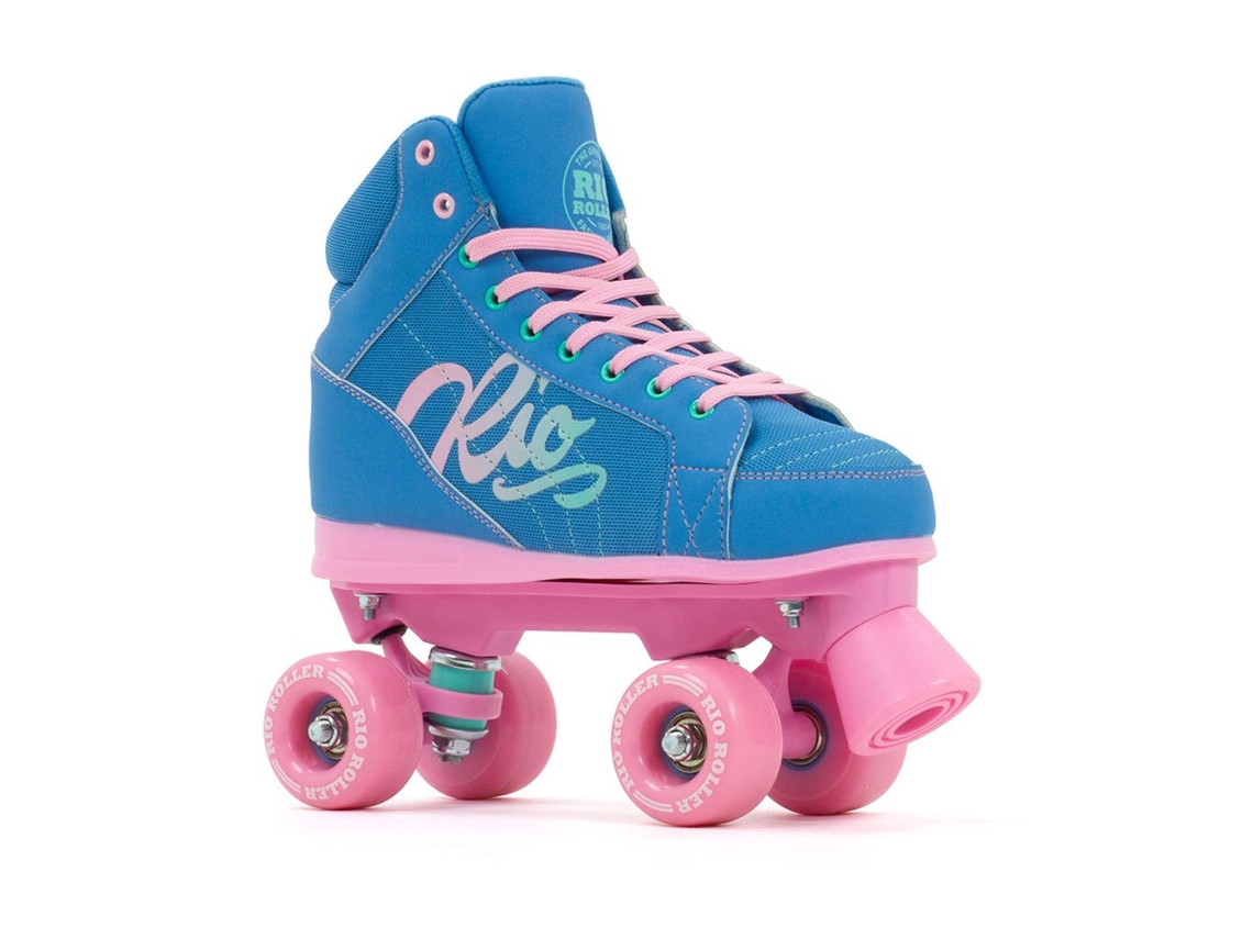 Patins 4 Rodas Lumina Rosa Eu 39 1/2Rio Roller