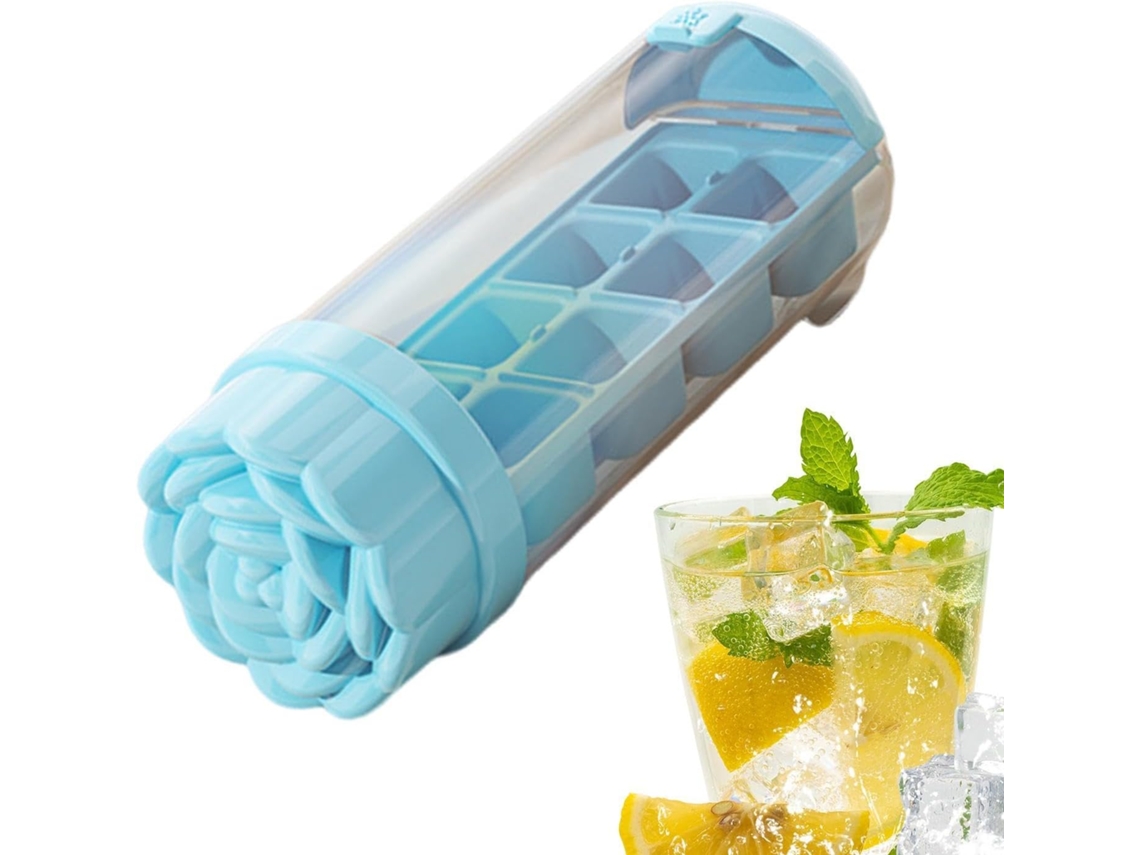 Forma De Gelo De Silicone Com 8 Compartimentos, Própria Para Alimentos.