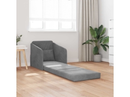 Vidaxl Sofá-cama Cinza Escuro 65 X 80 X 83 Cm Veludo