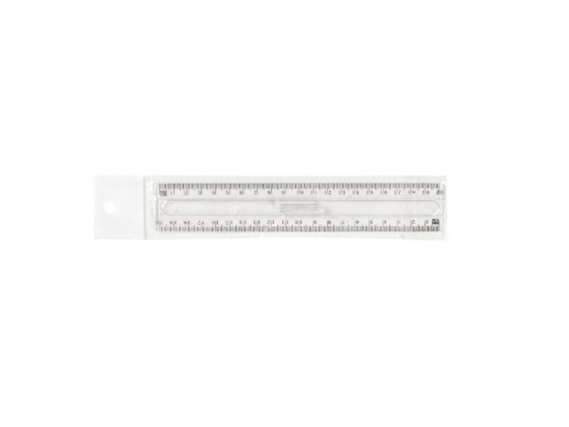Régua de mesa Artiglio 5249 cirterio 200 mm plástico branco