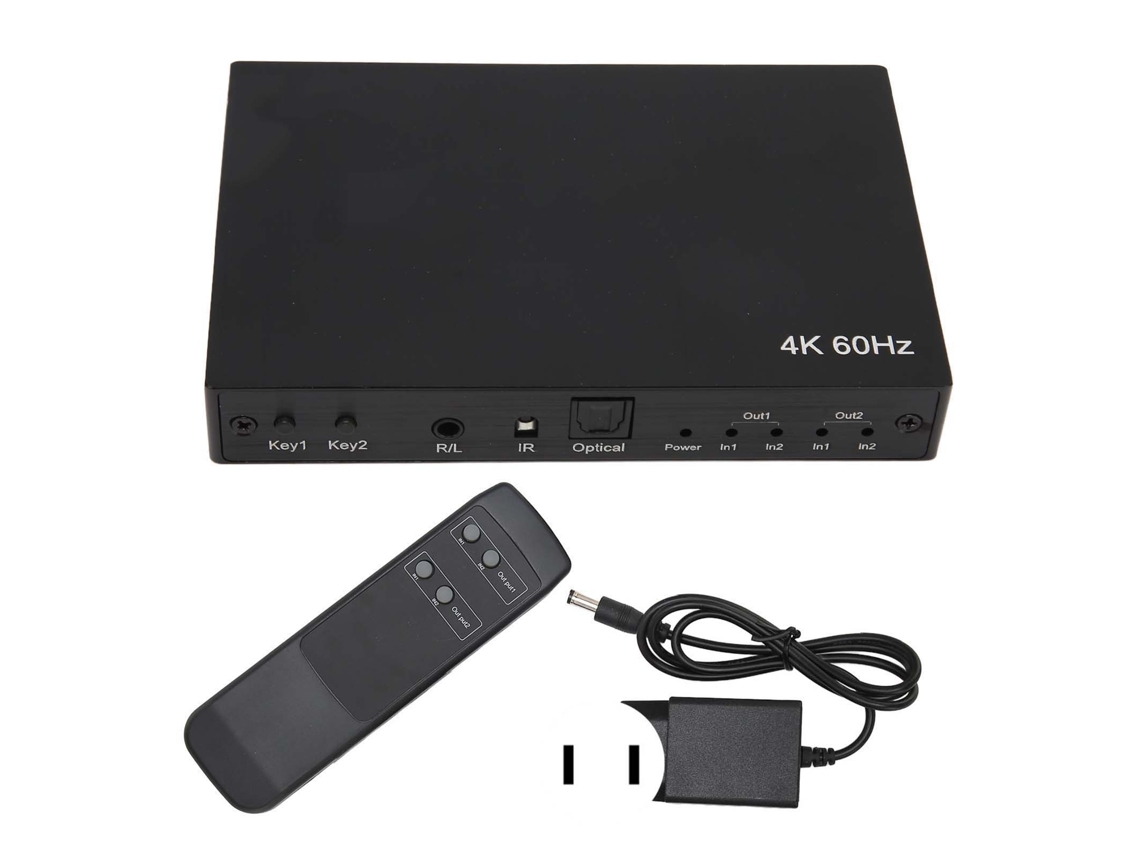 Switch Splitter Hdmi LAXISCREED 4k60hz com Controle Remoto