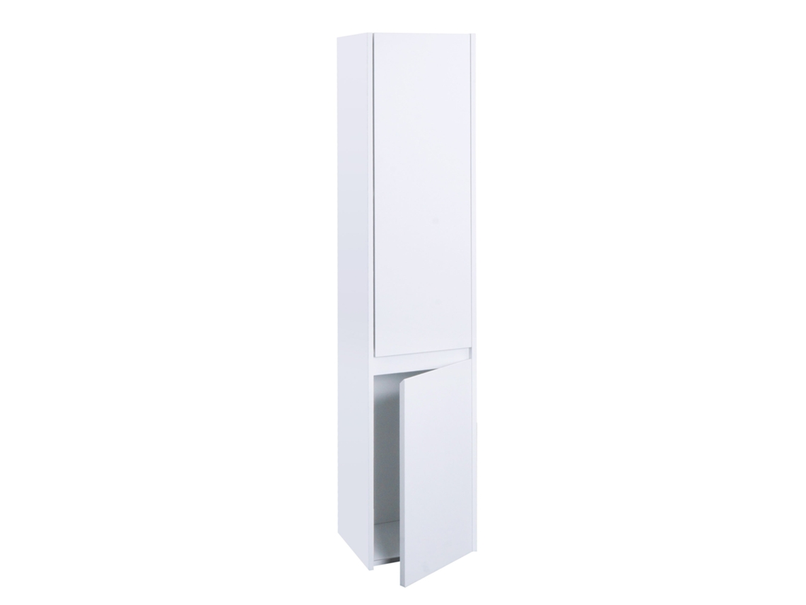 Élément Mural Meuble De Salle De Bain 2 Portes 3 Compartiments 160x33 Cm Mdf Blanc 04_0008633 Décoshop26