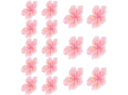 Luxshiny Tachinhas Decorativas em Resina e Metal, Formato Flor Pessego, 30 Unidades para Fixar Fotos e Pendurar