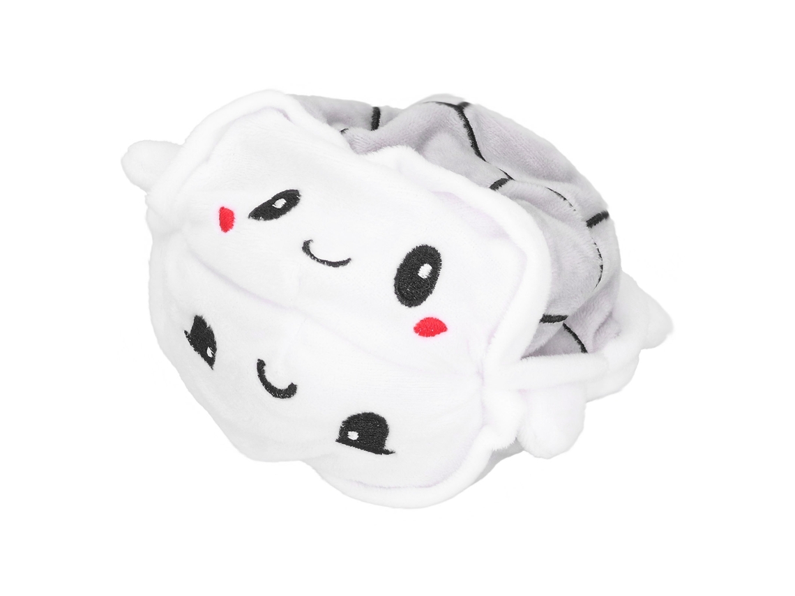 Primerox boneco de Pelúcia Tartaruga Invertível Duas Faces Brinquedo Animal Flip Toy Cinza