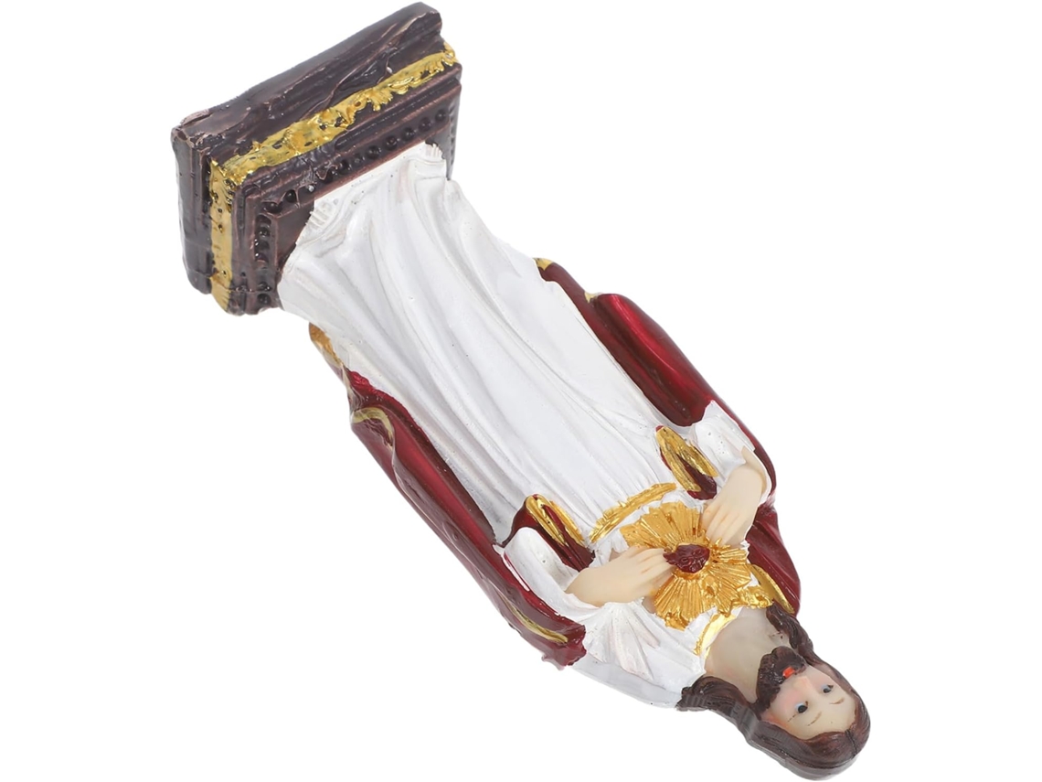 Estátua Em Miniatura De Resina, Decoração Religiosa Para Casa E Igreja, Enfeite De Natal Com Base Quadrada. Gokoco