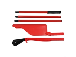 Kit De Ferramentas Para Limpeza Calhas Com Cabo Extensível, Raspador