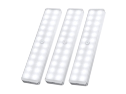 Luzes Led para Armário 24 Leds Recarregável Sensor de Movimento NEVEANCE
