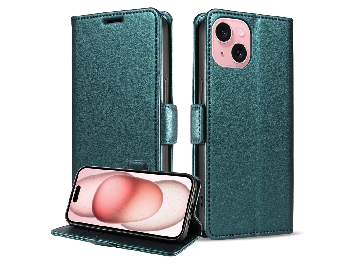 Capa Para Celular Cartão Fliphoneverde Escuro - Iphone 14 Plus