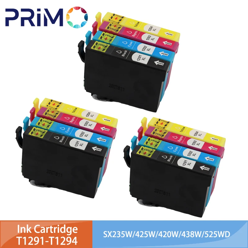 M 1pct1295 T1291 T1292 T1293 T1294 Ink Cartridge Compatible For Epson Sx235w Sx420w Sx435w Sx438w Sx525wd Sx535wd Wf 3520 Wf 3540 MDUG