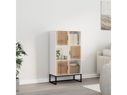 Aparador | Buffet | Armário De Apoio Alto 70x35x125 Cm Derivados De Madeira Branco Wsd694159 Lovely Home