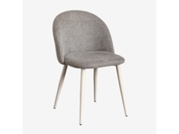 Sklum Pack De 4 Cadeiras De Jantar Kana Deluxe Poliéster    Beige Creme                   Tecido Castanho Areia