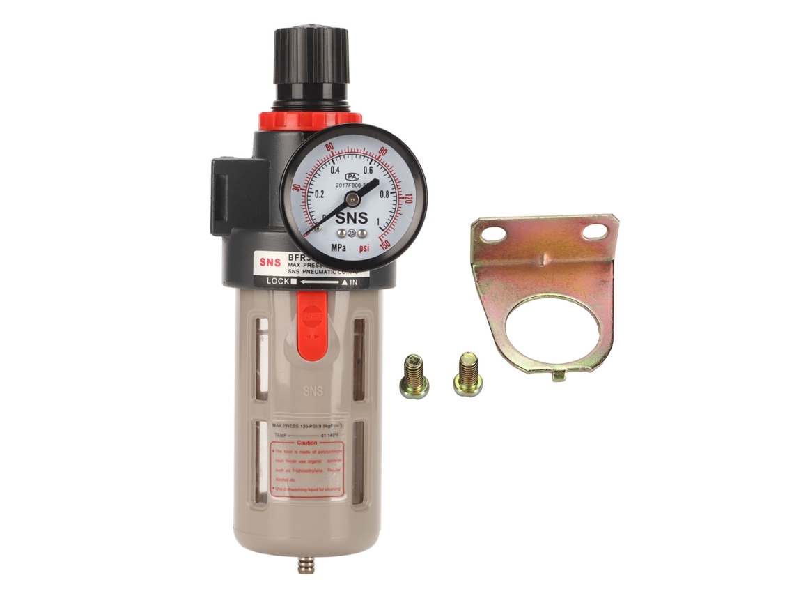Filtro Separador Óleo Água Regulador Pressão 1.0mpa G3/8 Compressor Ar Substituição