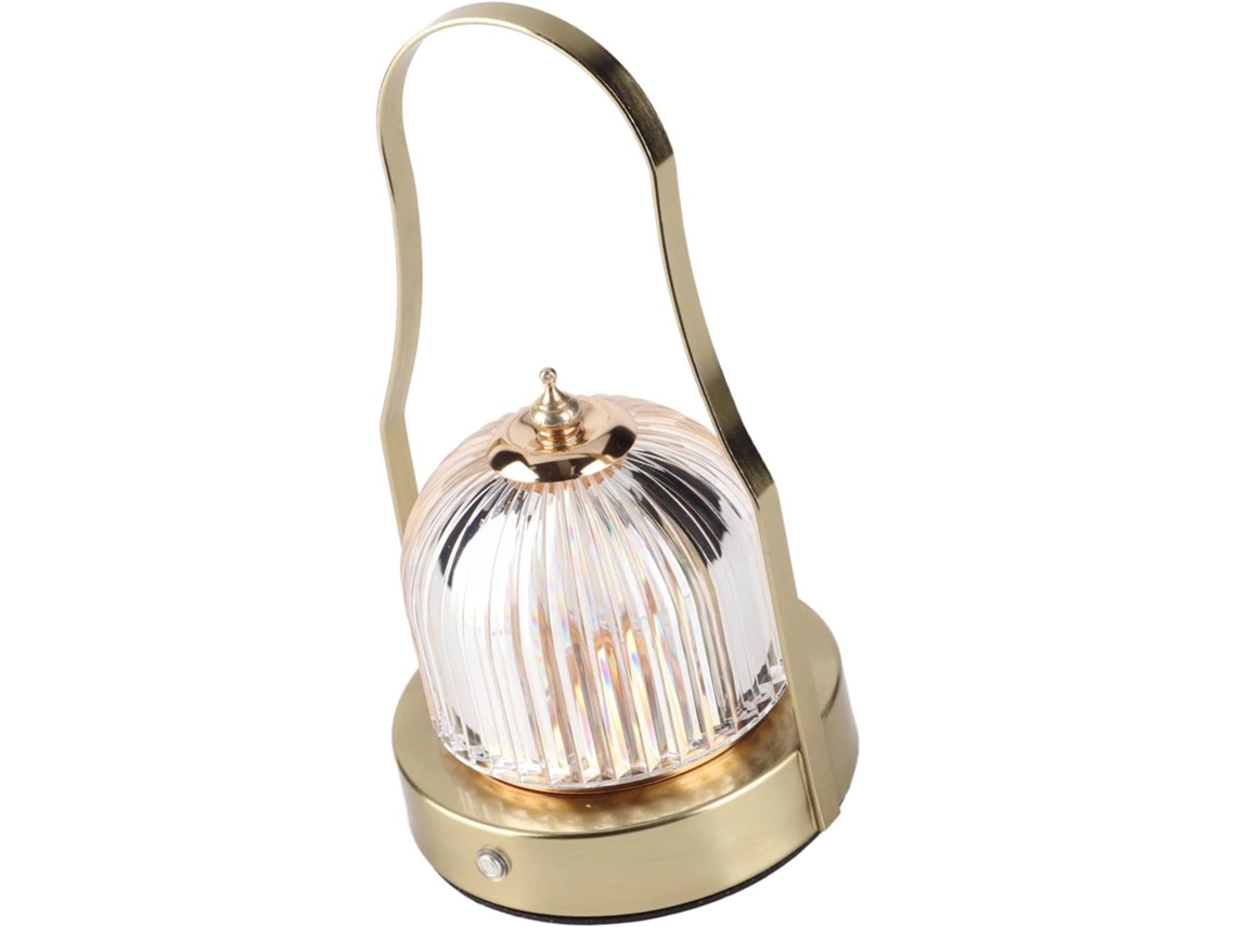 Lanterna Semi Fio Recarregável Viagasafamido, Luminária de Mesa LED Portátil com Intensidade Ajustável e Bateria de 3600mAh