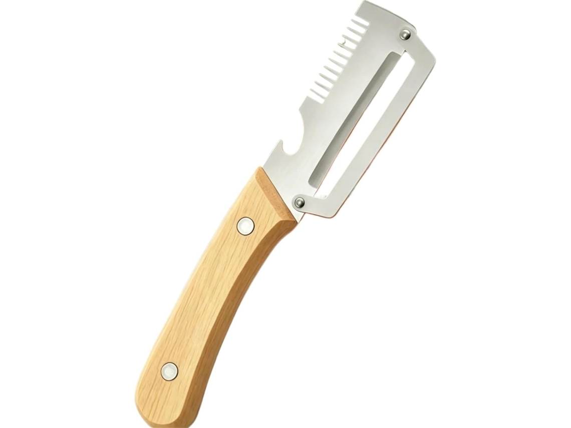 Utensílio De Cozinha Multiuso Madeira Com Cabo Para Frutas