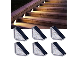 Conjunto de 6 Luminárias Solares para Pátios, Cercas, Jardins AQUAFORGE