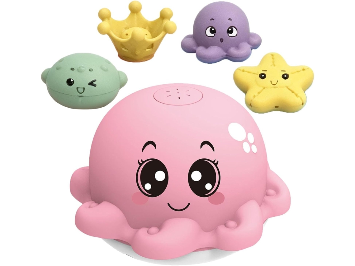 Brinquedo De Banho Em Forma Polvo, Conjunto Polvo Elétrico Fofo E À
