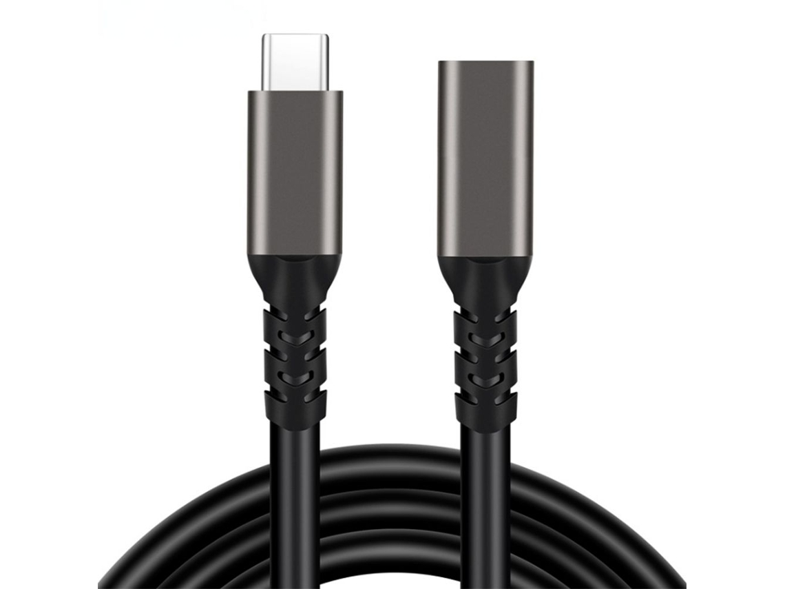 Cabo Extensor Usb 3.2 Tipo C, Usb C Pd 100w Macho Para Fêmea, 0,5 M Aquaforge