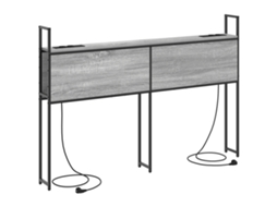 Conjunto 1 Cabeceira De Armazenamento Vidaxl Cinzento Derivados De Madeira (98 Cm)