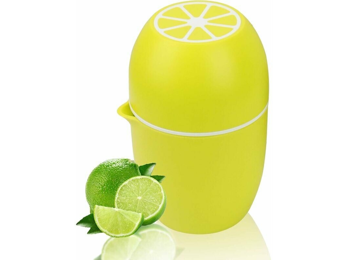 Espremedor Manual De Citrinos Com Design Exclusivo Em Forma Limão, Dois Modos De Utilização Para Diferentes Tipos Frutas(amarelo)